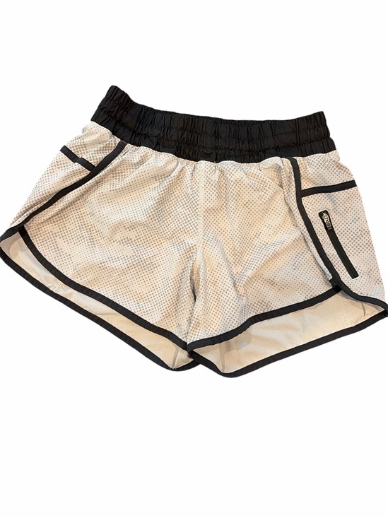 lululemon athletica Pants - lululemon athletica White Mesh Athletic Shorts with Black Trim